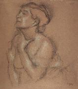 Half-Langth Study of a Woman Edgar Degas